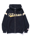 XLARGE LINE ZIP UP HOODED SWEATSHIRT 【XLARGE】 エクストララージ トップス パーカー・フーディー ブラック ネイビー ホワイト【送料無料】