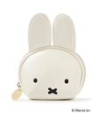 【SALE／20%OFF】OPAQUE.CLIP 【コラボ】Dick Bruna * OPAQUE.CLIP フェイス型ポーチ ミッフィー オペークドットクリップ 財布・ポーチ・ケース ポーチ ホワイト シルバー ブラック