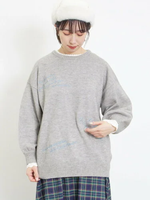 【SALE／30%OFF】Samansa Mos2 ◎【マシンウォッシャブル】手描き風刺繍ニット サマンサモスモス トップス ニット グレー ネイビー ベージュ【送料無料】