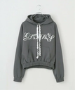 U by SPICK&SPAN 【GLOWNY/グロウニー】 BONNIE HOODIE ユーバイスピックアンドスパン トップス パーカー・フーディー グレー【送料無料】