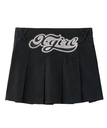 X-girl LOW RISE HIP LOGO MINI SKIRT 【X-girl】 エックスガール スカート ミニスカート ブラック【送料無料】