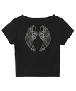 X-girl WING S/S BABY TEE 【X-girl】 エックスガール トップス カットソー・Tシャツ ブラック カーキ ホワイト【送料無料】