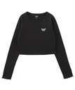 X-girl ONE POINT BUTTERFLY L/S BABY TOP 【X-girl】 エックスガール トップス カットソー・Tシャツ ブラック ブルー ホワイト【送料無料】