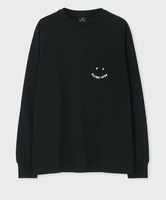 PS Paul Smith 【公式】ウィメンズ "Happy" ヴィンテージ 長袖Tシャツ ポール・スミス トップス スウェット・トレーナー ブラック【送料無料】