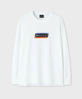 PS Paul Smith 【公式】"Sports Stripe Panel" ロングスリーブ Tシャツ ポール・スミス トップス カットソー・Tシャツ ホワイト ブラック【送料無料】