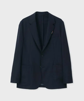 Paul Smith 【公式】ソリッド ウールストレッチ ジャケット 'A Suit To Travel In' ポール・スミス ジャケット・アウター テーラードジャケット・ブレザー ネイビー ブラウン【送料無料】