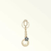 FURLA 【公式】FURLA CRYSTAL KEYRING HYDRANGEA フルラ ファッション雑貨 チャーム・キーチェーン ブルー【送料無料】