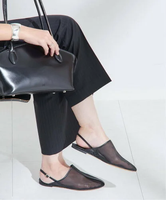 JOURNAL STANDARD L'ESSAGE 《予約》【HEWN/ヒューン】Round tulle sling back:パンプス ジャーナルスタンダード レサージュ シューズ・靴 パンプス ブラック【送料無料】