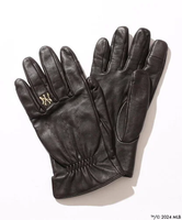 JOURNAL STANDARD INFIELDER DESIGN / インフィールダーデザイン Leather Gloves Finger Logo ジャーナル スタンダード ファッション雑貨 手袋 ブラウン【送料無料】