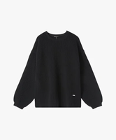 To b. by agnes b. WW99 PULLOVER スポンジニットプルオーバー アニエスベー トップス ニット ブラック【送料無料】