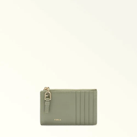 FURLA 【公式】FURLA NUVOLA M ZIPPED CARD CASE フルラ 財布・ポーチ・ケース 名刺入れ・カードケース ブラック【送料無料】