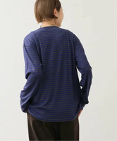 【SALE／20%OFF】journal standard luxe 【DECEMBER】ロンT ジャーナルスタンダード ラックス トップス カットソー・Tシャツ グレー ブルー【送料無料】