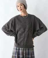 LEPSIM パッチワークロゴプルオーバー レプシィム トップス カットソー・Tシャツ グレー【送料無料】