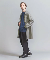 【SALE／50%OFF】BEAUTY&YOUTH UNITED ARROWS F/MIX シャンブレー ドルマン コート ユナイテッドアローズ アウトレット ジャケット・アウター その他のジャケット・アウター グレー ネイビー【送料無料】