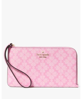 【SALE／60%OFF】kate spade new york ルーシー スペード フラワー ミディアム L-ジップ リスレット ケイトスペードニューヨーク 財布・ポーチ・ケース 名刺入れ・カードケース ピンク【送料無料】