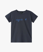 agnes b. ENFANT S137 E TS キッズ ロゴTシャツ アニエスベー トップス カットソー・Tシャツ グレー【送料無料】