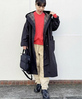 journal standard luxe 【SOIL/ソイル】 REVERSIBLE HOODED LONG COAT ジャーナルスタンダード ラックス ジャケット・アウター その他のジャケット・アウター ブラック【送料無料】