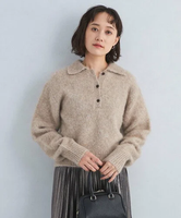 UNITED ARROWS green label relaxing アルパカミックス シャギ- ニット プルオーバー ユナイテッドアローズ グリーンレーベルリラクシング トップス ニット ベージュ グレー【送料無料】