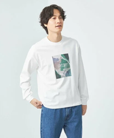 【SALE／50%OFF】UNITED ARROWS green label relaxing ＜Phospho Graphica＞グラフィック ロングスリーブ Tシャツ ユナイテッドアローズ アウトレット トップス カットソー・Tシャツ レッド