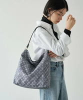 russet 【Denim print】2wayショルダートートバッグ ラシット バッグ ショルダーバッグ ネイビー【送料無料】