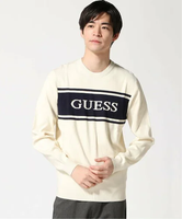 GUESS GUESS/(M)FLICK Cn Blocking Sweater ゲス トップス ニット ホワイト ネイビー【送料無料】