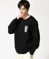 HUF BIG BLOCK CREW SWEATER / HUF ハフ セーター ハフ トップス ニット ブラック パープル ホワイト【送料無料】