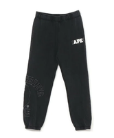 A BATHING APE VINTAGE WASHED COLLEGE PATCH SWEATPANTS ア ベイシング エイプ パンツ ジャージ・スウェットパンツ グレー グリーン ブルー【送料無料】