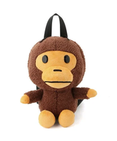 A BATHING APE BABY MILO PLUSH DOLL DAY PACK ア ベイシング エイプ バッグ リュック・バックパック ブラウン【送料無料】