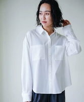 eL Silk Like Stripe Shirt ジーナシス トップス シャツ・ブラウス ホワイト イエロー【送料無料】