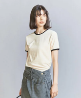 【SALE／30%OFF】BEAUTY&YOUTH UNITED ARROWS ベロア リンガー Tシャツ ユナイテッドアローズ アウトレット トップス カットソー・Tシャツ ホワイト グレー ネイビー【送料無料】