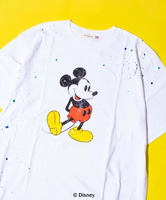 GLOSTER 【GOOD ROCK SPEED】別注 ペンキ/ダメージ加工ミッキー / MICKEY Tシャツ フレディ アンド グロスター トップス カットソー・Tシャツ ホワイト ブラック【送料無料】