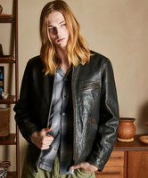 Schott SPORTS LEATHER JACKET/スポーツレザー ジャケット ショット ジャケット・アウター ライダースジャケット ブラック【送料無料】