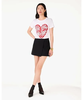 【SALE／60%OFF】kate spade new york ヴァレンタイン ロゴ Tシャツ ケイトスペードニューヨーク トップス カットソー・Tシャツ ホワイト【送料無料】