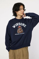 RODEO CROWNS WIDE BOWL winsome bear スウェット ロデオクラウンズワイドボウル トップス スウェット・トレーナー ネイビー グレー イエロー【送料無料】