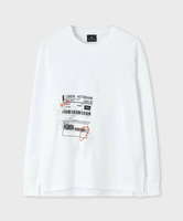 PS Paul Smith 【公式】"Bike Courier" 長袖Tシャツ ポール・スミス トップス カットソー・Tシャツ ホワイト【送料無料】