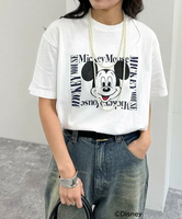 fredy emue 【GOOD ROCK SPEED/グッドロックスピード】Disney Mickey半袖Tシャツ フレディ アンド グロスター トップス カットソー・Tシャツ ホワイト ネイビー ピンク【送料無料】