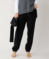 VERMEIL par iena 《予約》SAQUI(サキ) TAPERED JOGGER パンツ 25FW13 ヴェルメイユ パー イエナ パンツ ジャージ・スウェットパンツ ブラック【送料無料】