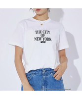 Rouge vif la cle 【GOOD ROCK SPEED/グッドロックスピード】NYC スクエアロゴ / ルージュ・ヴィフ ラクレ トップス カットソー・Tシャツ ホワイト ブルー ネイビー【送料無料】