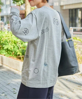 Spick & Span エンブロイダリーロンT スピックアンドスパン トップス カットソー・Tシャツ グレー ホワイト【送料無料】
