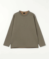 UNITED ARROWS green label relaxing ダブルフェイス クルーネック カットソー ユナイテッドアローズ グリーンレーベルリラクシング トップス カットソー・Tシャツ ブラウン ホワイト ネイビー【送料無料】