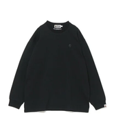 A BATHING APE ONE POINT RELAXED FIT LS TEE ア ベイシング エイプ トップス カットソー・Tシャツ グレー ブラック ホワイト【送料無料】