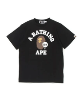 A BATHING APE JAPAN COLLEGE TEE ア ベイシング エイプ トップス カットソー・Tシャツ ブラック ホワイト【送料無料】