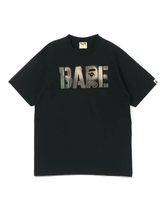 A BATHING APE MAP CAMO STENCIL BAPE LOGO TEE ア ベイシング エイプ トップス カットソー・Tシャツ ホワイト ブラック【送料無料】