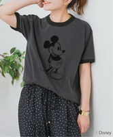 Spick & Span 《予約》GOOD ROCK SPEED / グッドロックスピード / ミッキー / リンガーTシャツ スピックアンドスパン トップス カットソー・Tシャツ グレー ネイビー【送料無料】