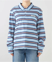 U by SPICK&SPAN GLOWNY/グロウニー TERRY PK LONG SLEEVE ユーバイスピックアンドスパン トップス カットソー・Tシャツ ブルー ブラック【送料無料】