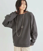 【SALE／30%OFF】BARNYARDSTORM 【WEB限定】ビッグシルエットプルオーバー＜セットアップ対応 / マシンウォッシャブル＞ バンヤードストーム トップス スウェット・トレーナー グレー ホワイト【送料無料】