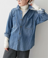 Spick & Span 《WEB限定追加予約》ライトオンスデニムシャツ スピックアンドスパン トップス シャツ・ブラウス ブルー【送料無料】