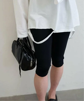 U by SPICK&SPAN カットレギンス ユーバイスピックアンドスパン パンツ その他のパンツ ブラック【送料無料】