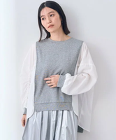 【SALE／20%OFF】YECCA VECCA ギャザーデザインプルオーバー イェッカヴェッカ トップス カットソー・Tシャツ ブラック グレー【送料無料】