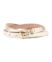 TOMORROWLAND GOODS LEFIJE ROUND BUCKLE ベルト トゥモローランド ファッション雑貨 ベルト ゴールド【送料無料】